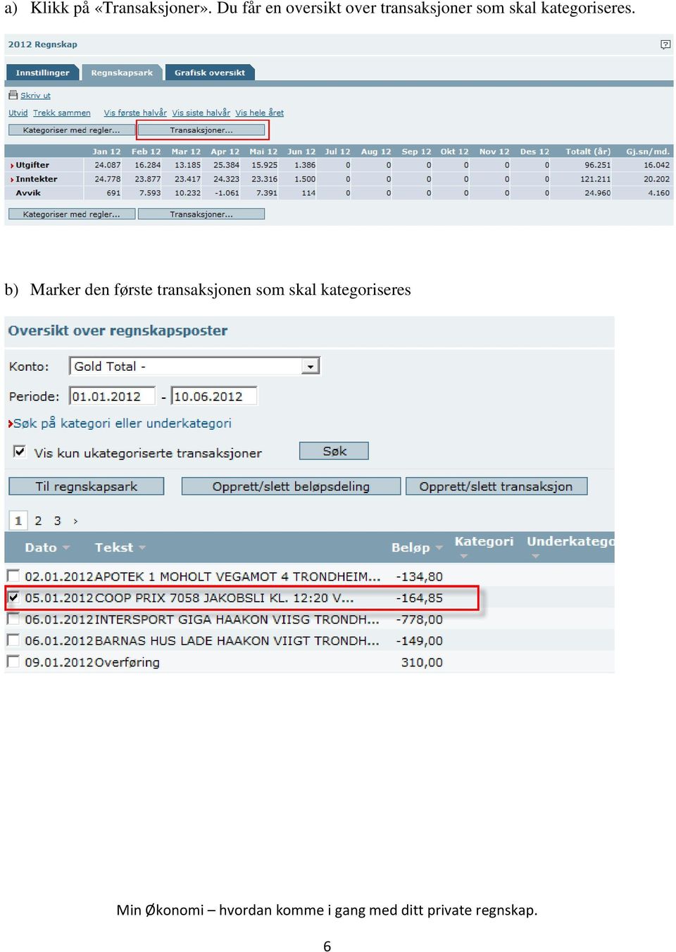 som skal kategoriseres.