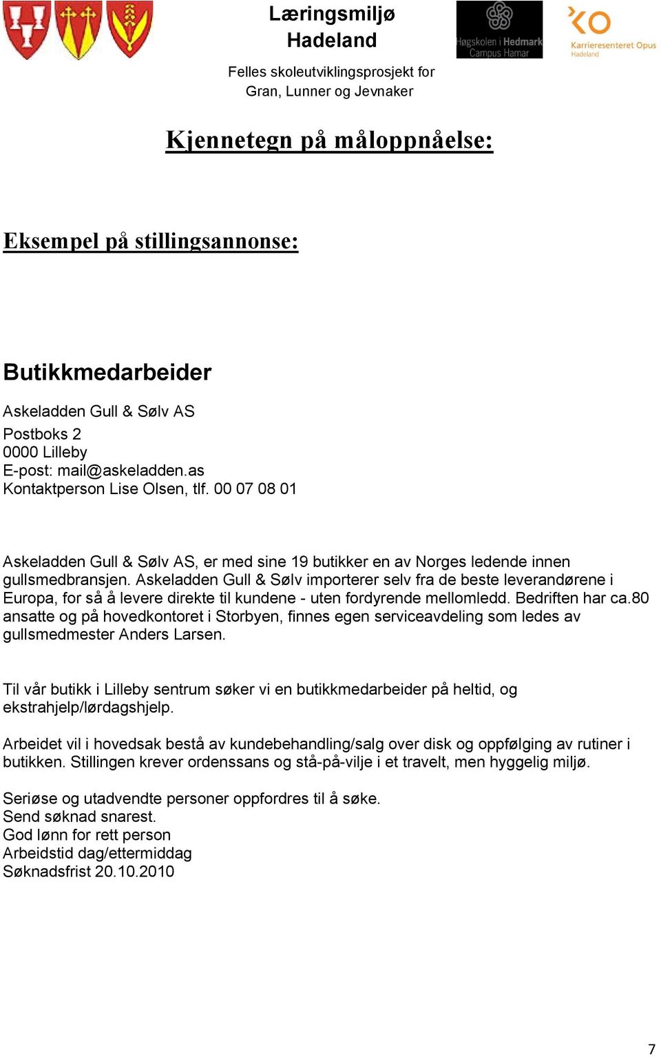 Mal for vurderingsbidrag - PDF Free Download