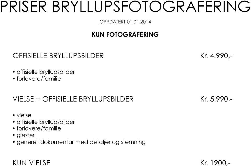 BRYLLUPSBILDER Kr. 4.