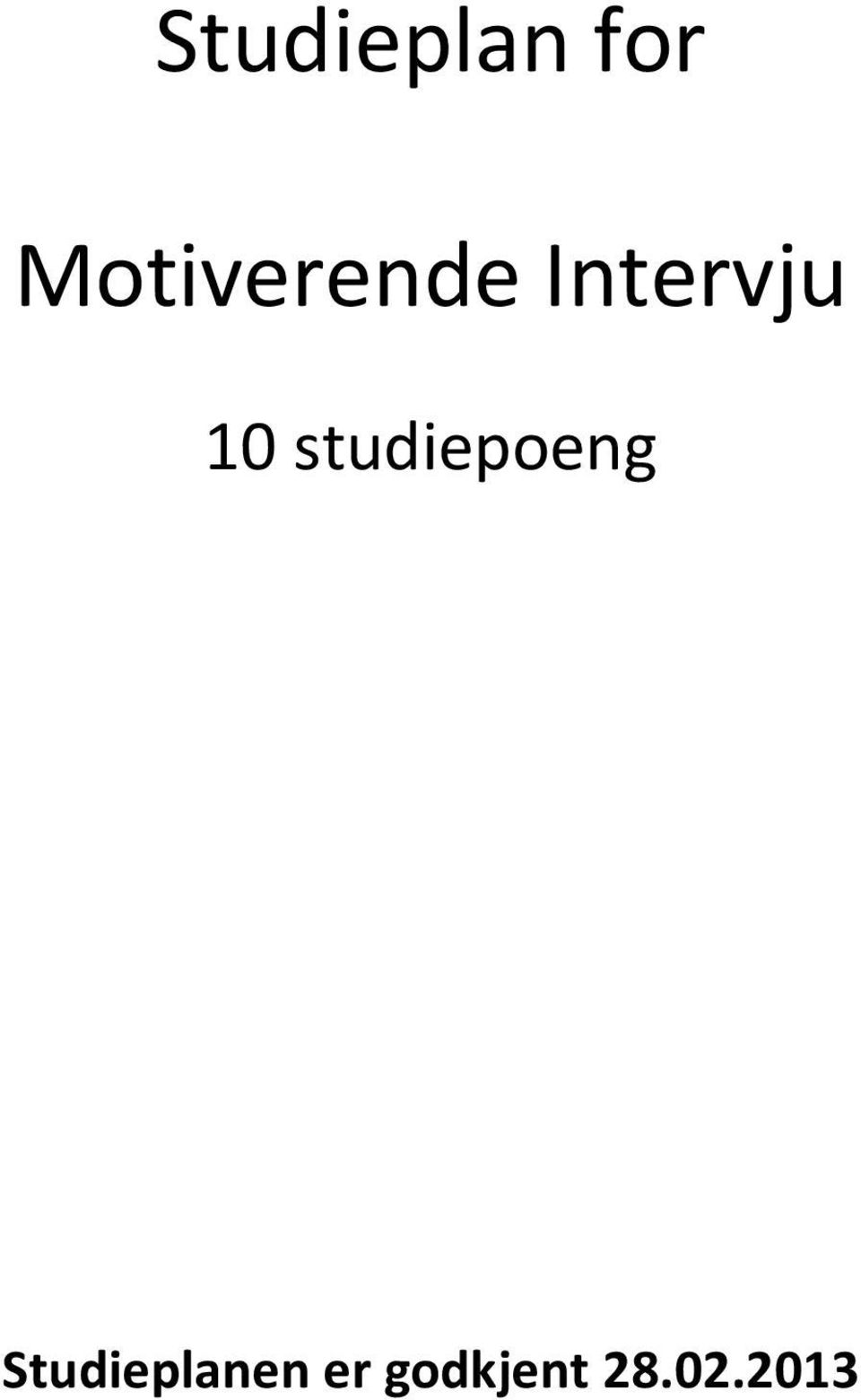 10 studiepoeng