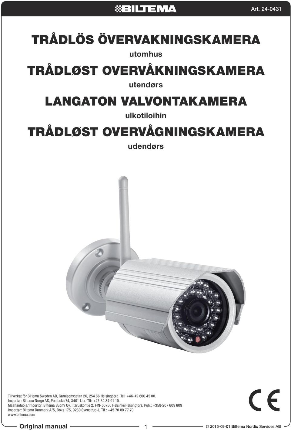 Trådløst overvågningskamera. Langaton valvontakamera - PDF Gratis nedlasting