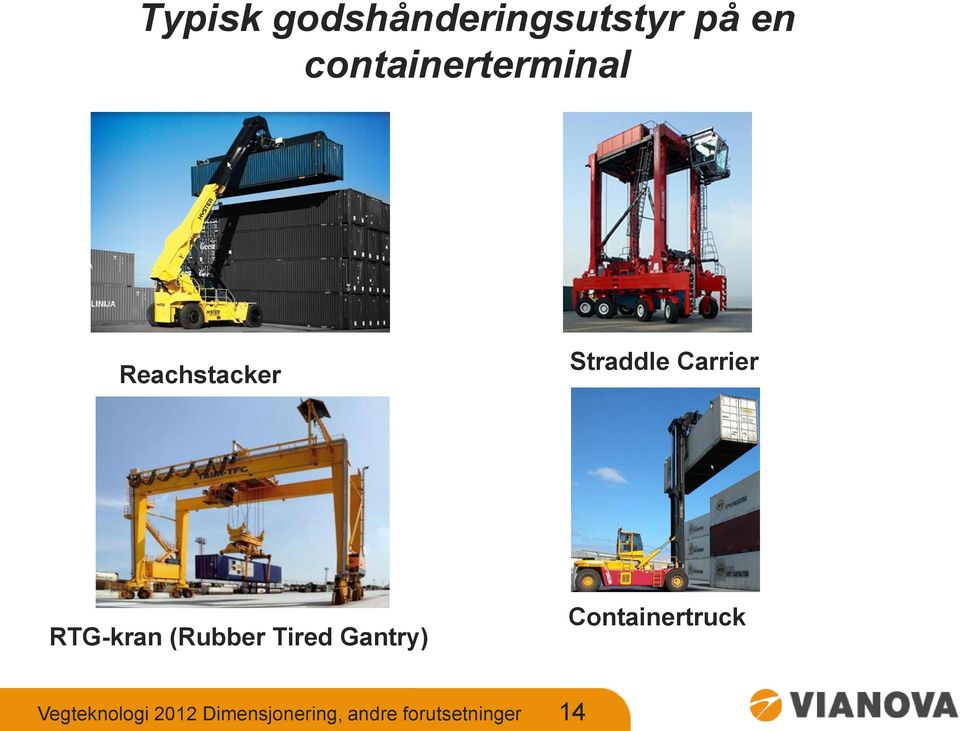 Carrier RTG-kran (Rubber Tired Gantry)