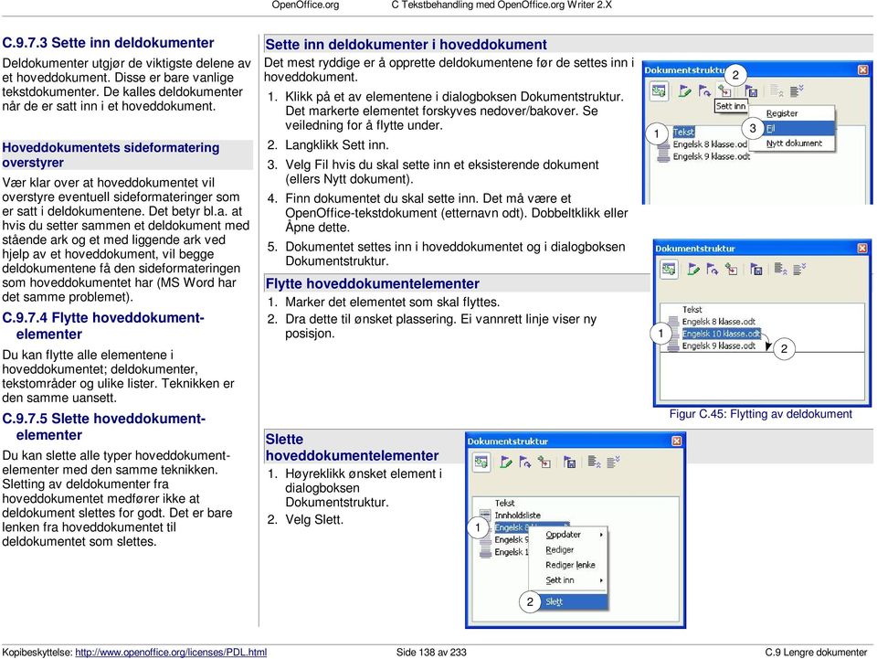 Hoveddokumentets sideformat