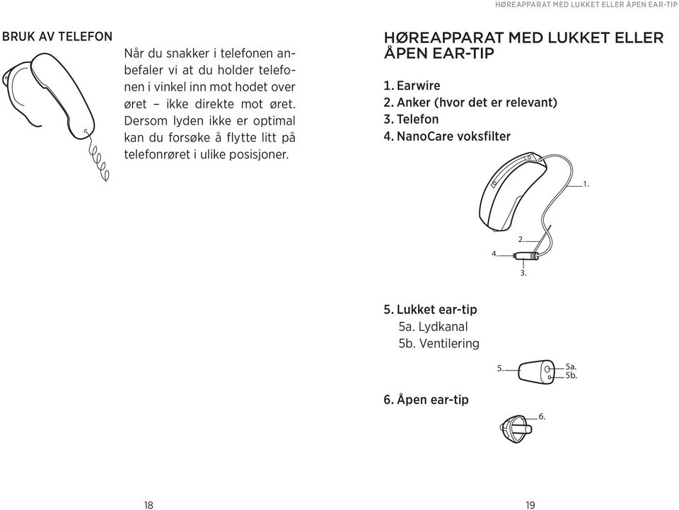 Dersom lyden ikke er optimal kan du forsøke å flytte litt på telefonrøret i ulike posisjoner.