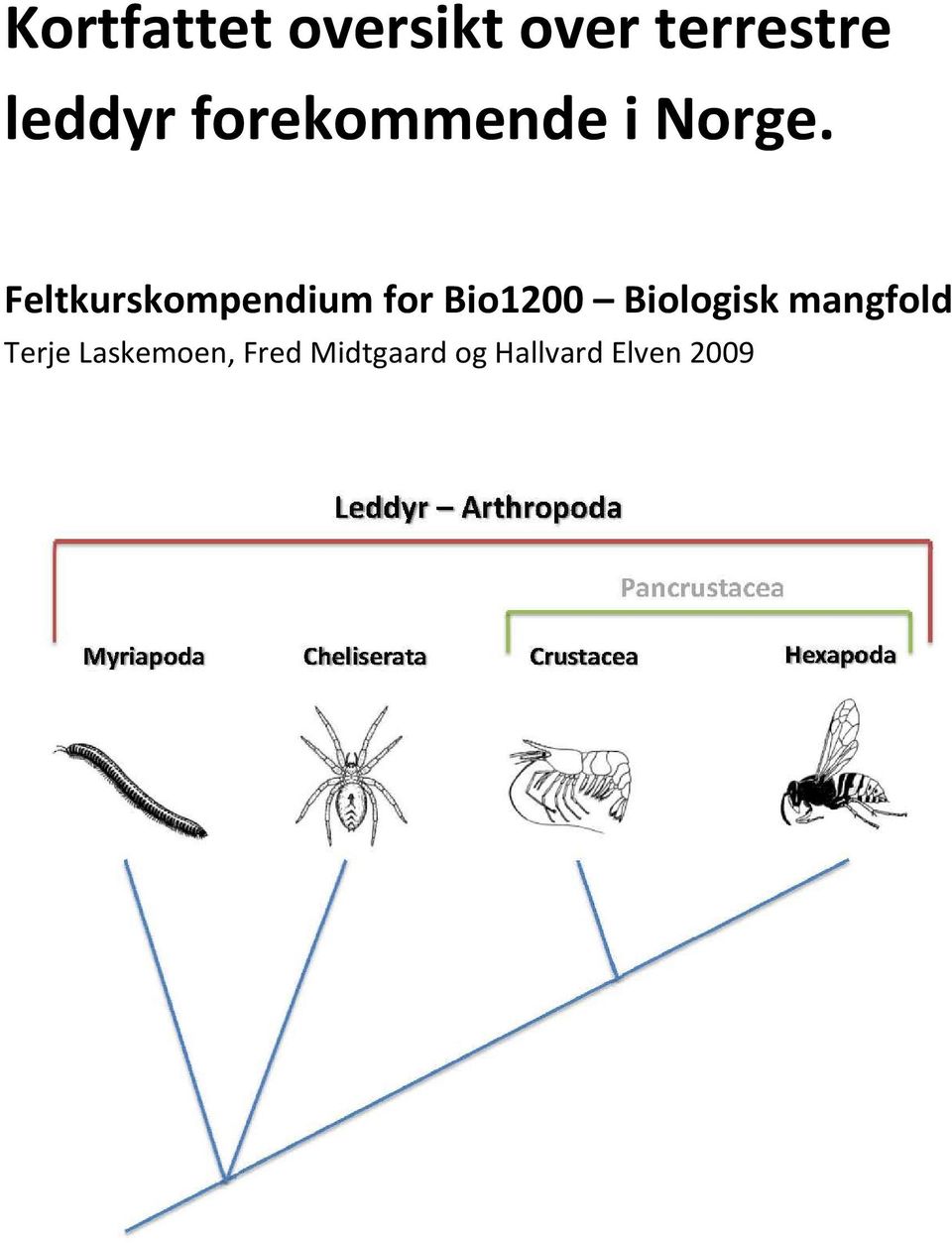 Feltkurskompendium for Bio1200 Biologisk