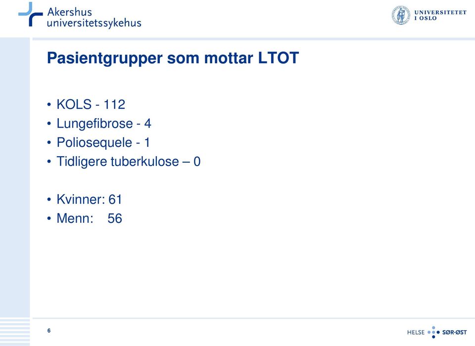 Poliosequele - 1 Tidligere