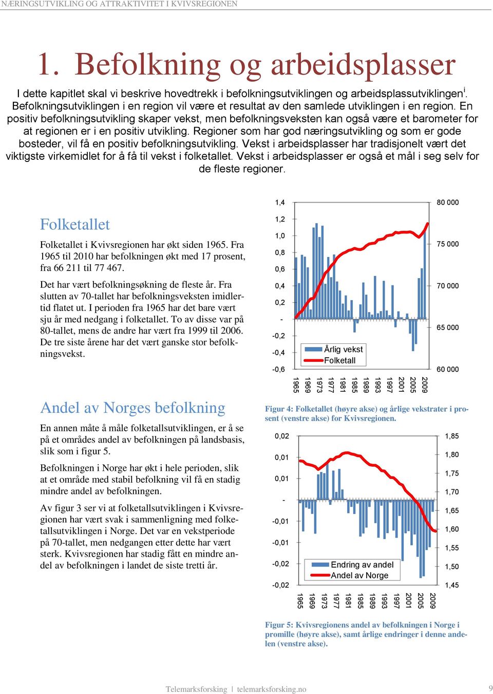 En positiv befolkningsutvikling skaper vekst, men befolkningsveksten kan også være et barometer for at regionen er i en positiv utvikling.