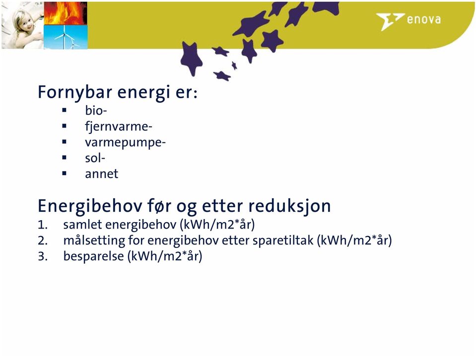 samlet energibehov (kwh/m2*år) 2.