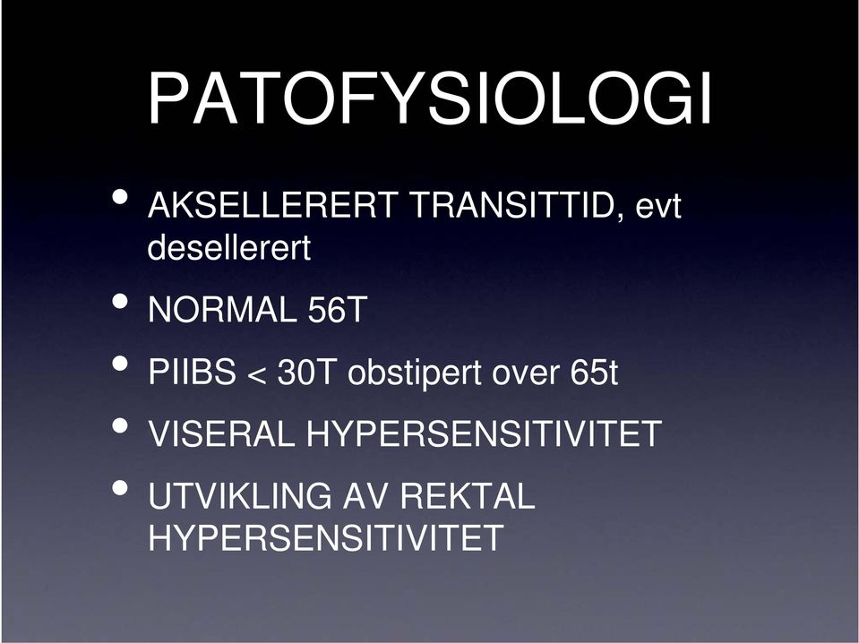 obstipert over 65t VISERAL