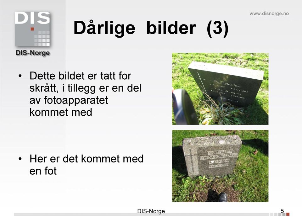 del av fotoapparatet kommet med