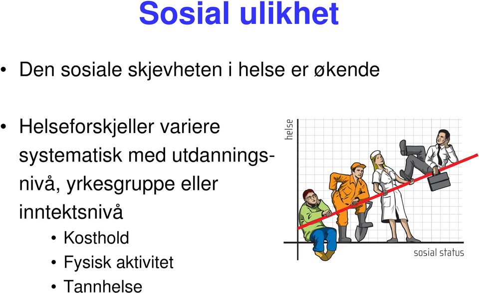 systematisk med utdanningsnivå, yrkesgruppe