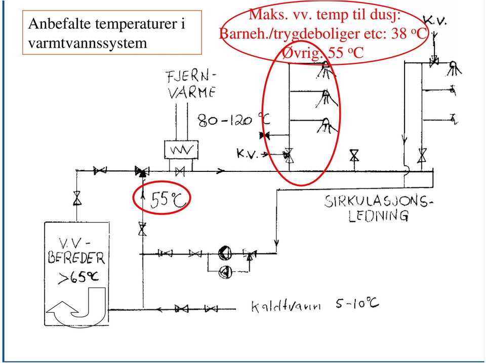 temp til dusj: Barneh.