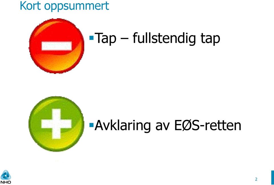 tap Avklaring