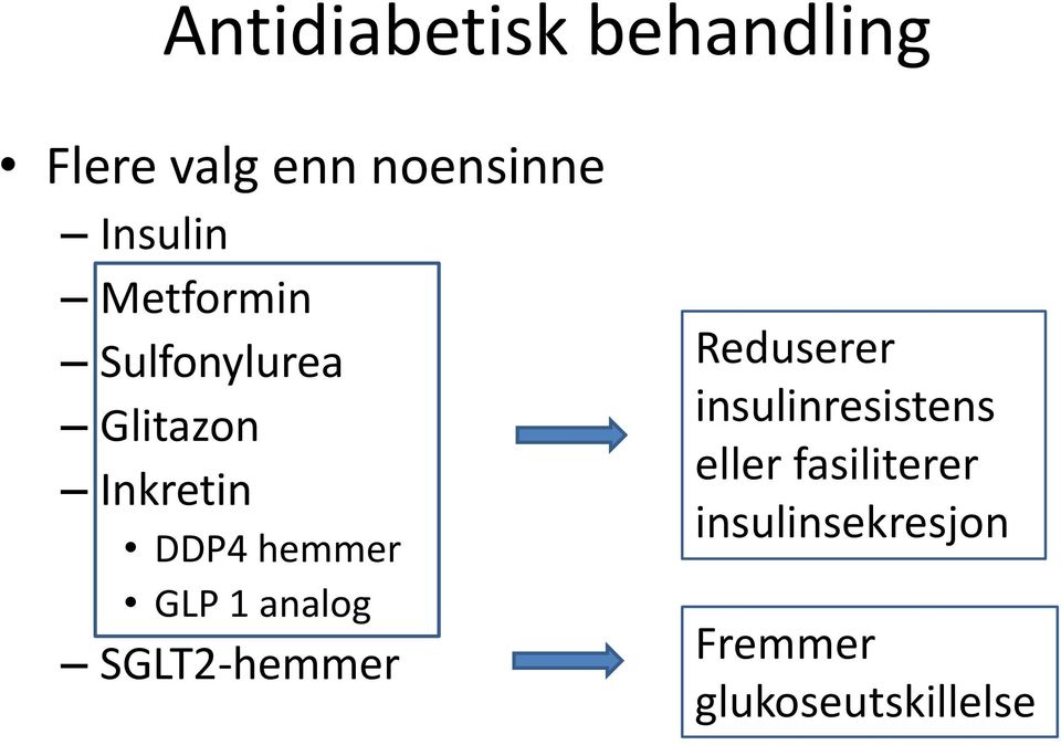 hemmer GLP 1 analog SGLT2-hemmer Reduserer