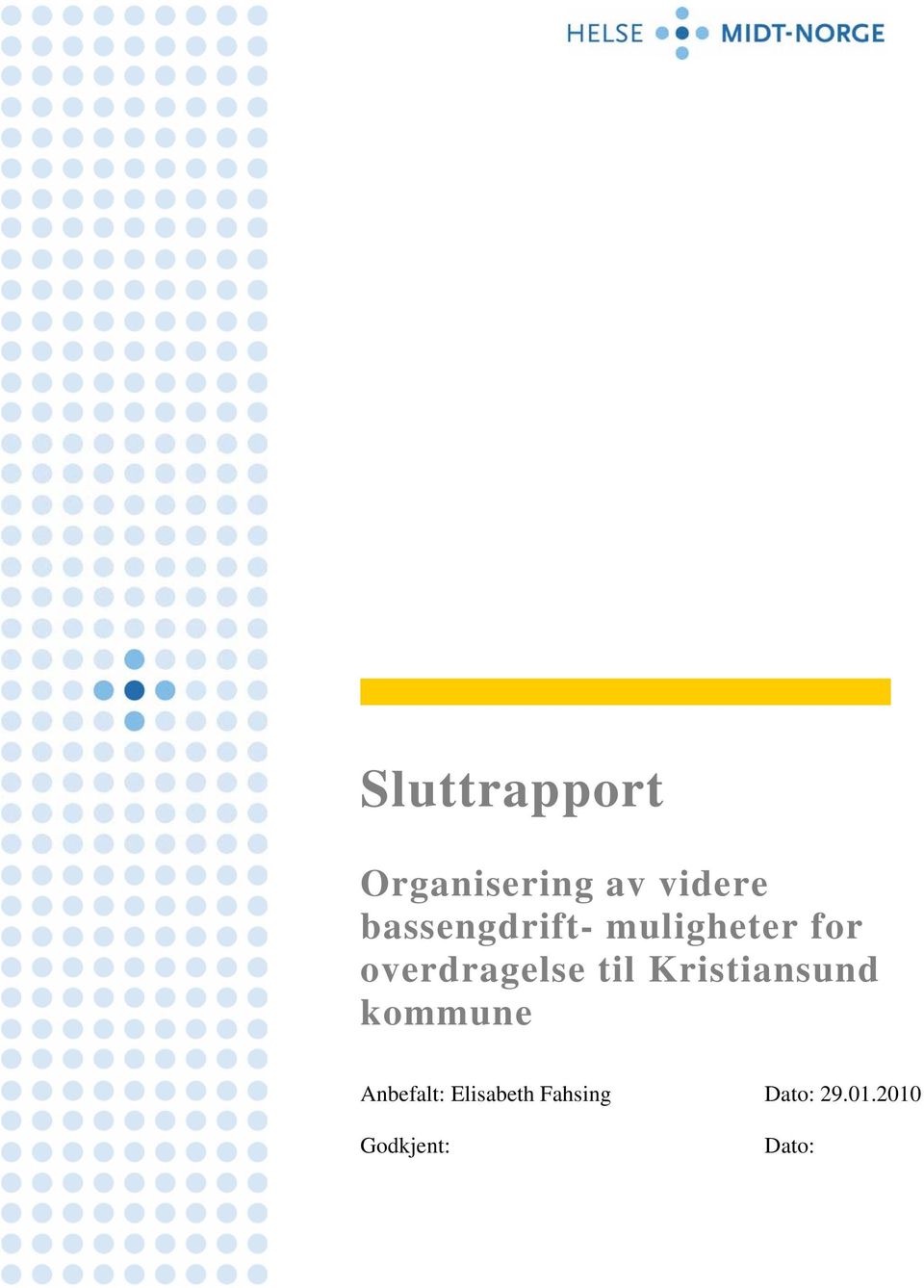 overdragelse til Kristiansund kommune