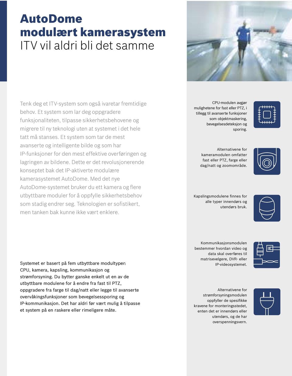 Et system som tar de mest avanserte og intelligente bilde og som har IP-funksjoner for den mest effektive overføringen og lagringen av bildene.