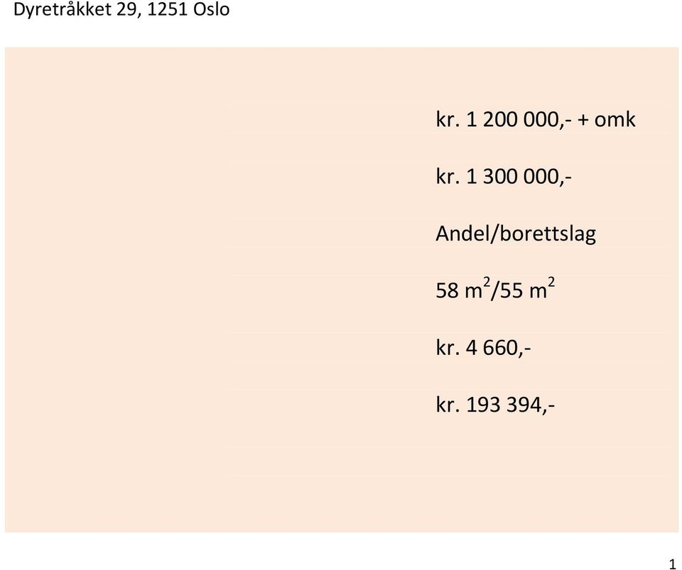 1 300 000,- Eierform: Andel/borettslag BRA/P-rom: