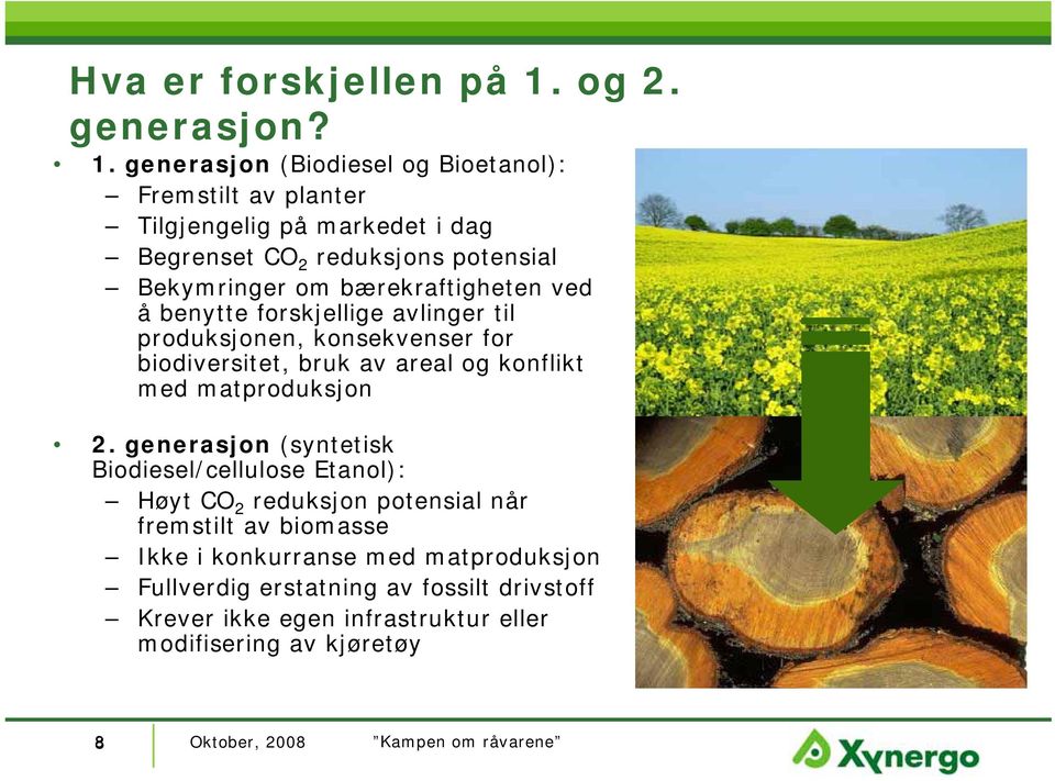 bærekraftigheten ved å benytte forskjellige avlinger til produksjonen, konsekvenser for biodiversitet, bruk av areal og konflikt med