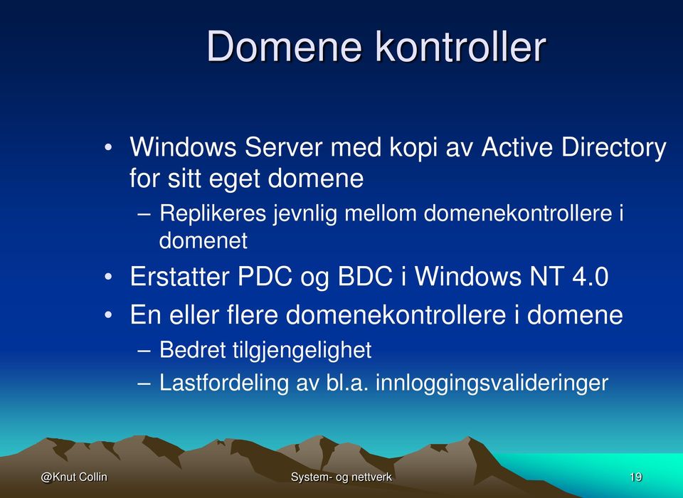 BDC i Windows NT 4.