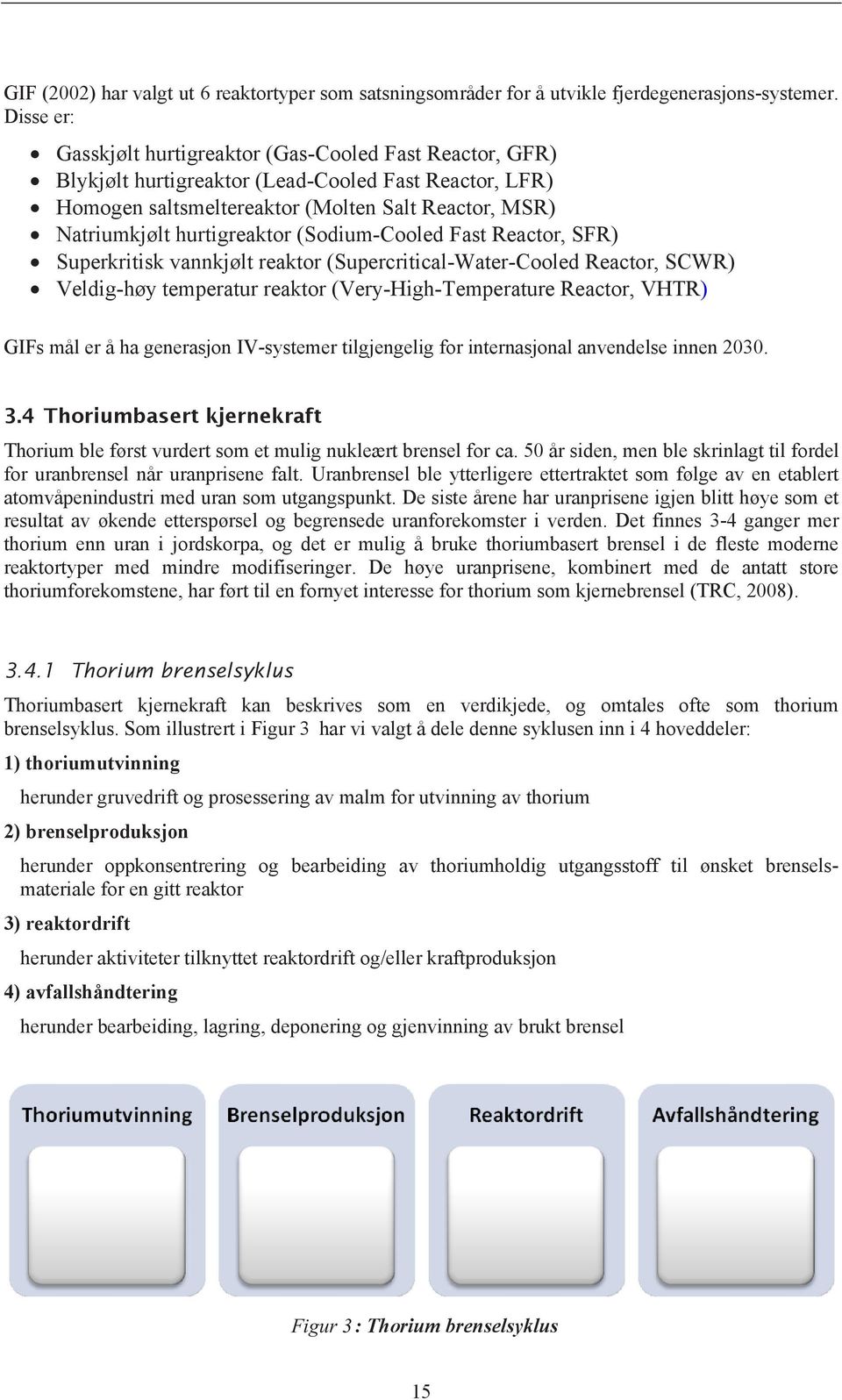 (Sodium-Cooled Fast Reactor, SFR) Superkritisk vannkjølt reaktor (Supercritical-Water-Cooled Reactor, SCWR) Veldig-høy temperatur reaktor (Very-High-Temperature Reactor, VHTR) GIFs mål er å ha