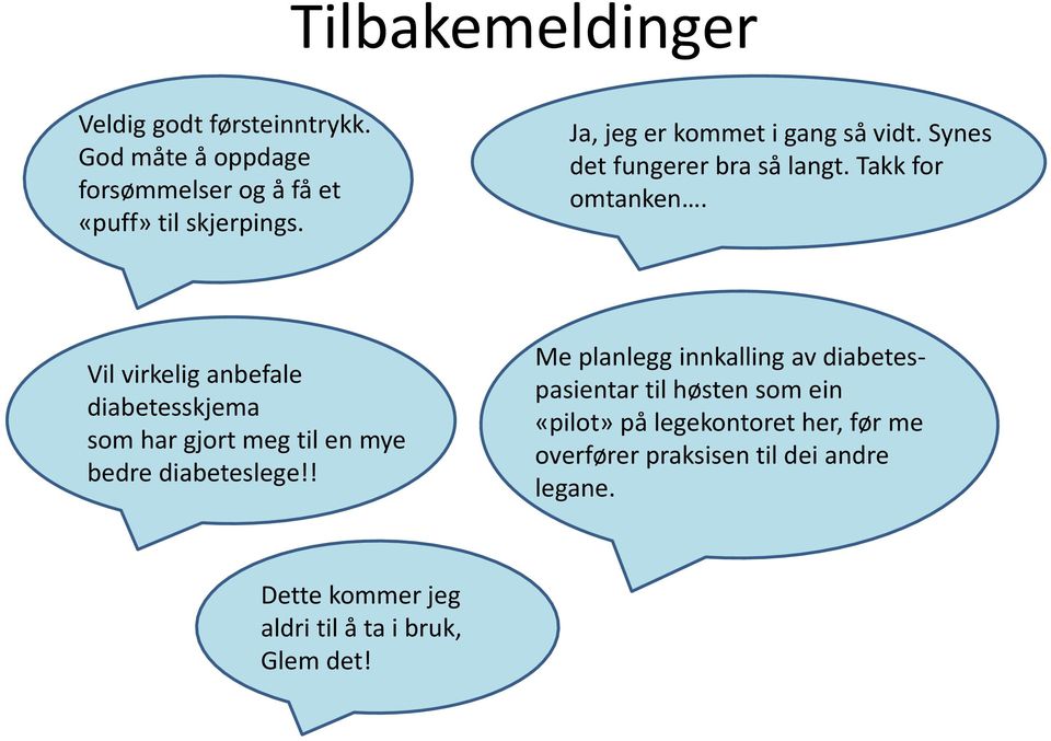 Vil virkelig anbefale diabetesskjema som har gjort meg til en mye bedre diabeteslege!