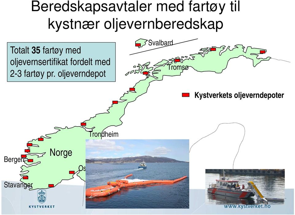 oljevernsertifikat fordelt med 2-3 fartøy pr.