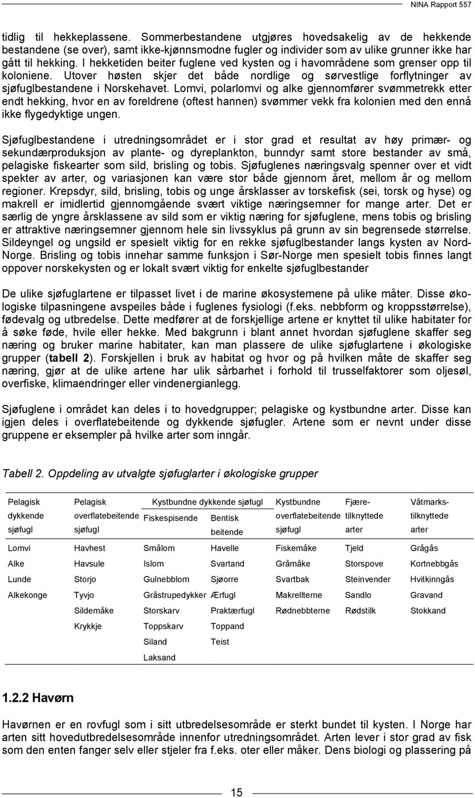 Lomvi, polarlomvi og alke gjennomfører svømmetrekk etter endt hekking, hvor en av foreldrene (oftest hannen) svømmer vekk fra kolonien med den ennå ikke flygedyktige ungen.