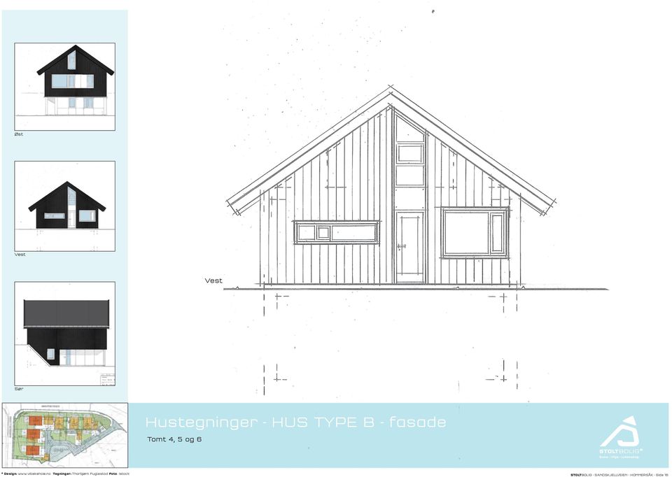 fasade Tomt 4, 5 og 6