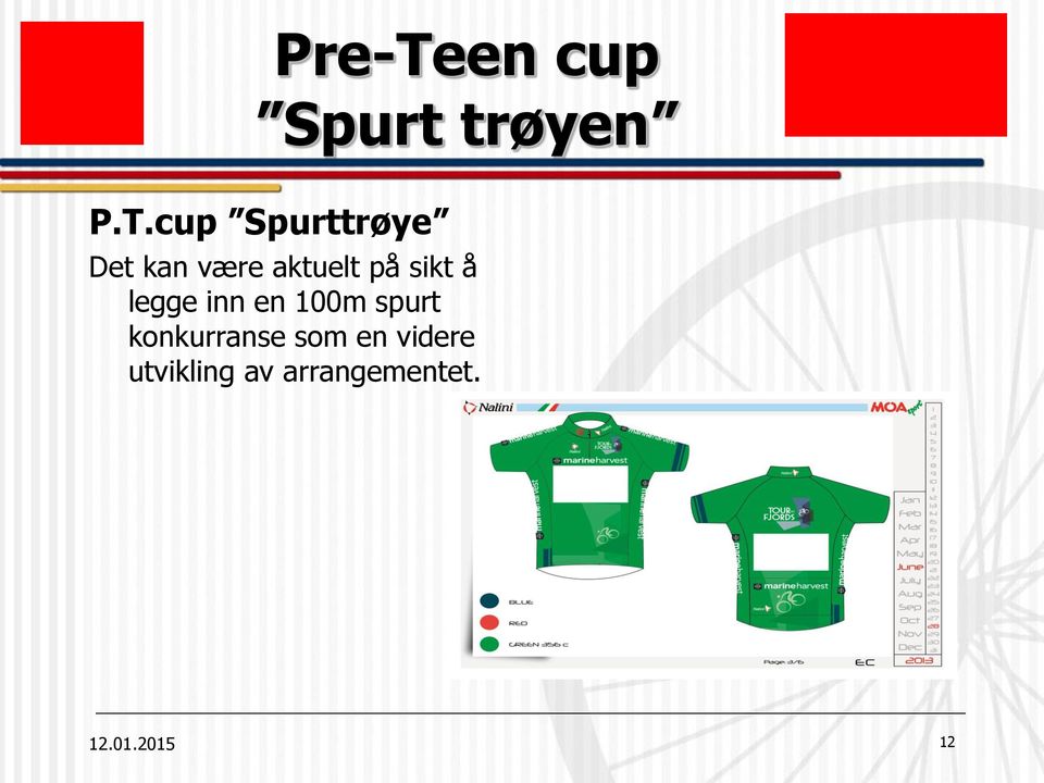 sikt å legge inn en 100m spurt