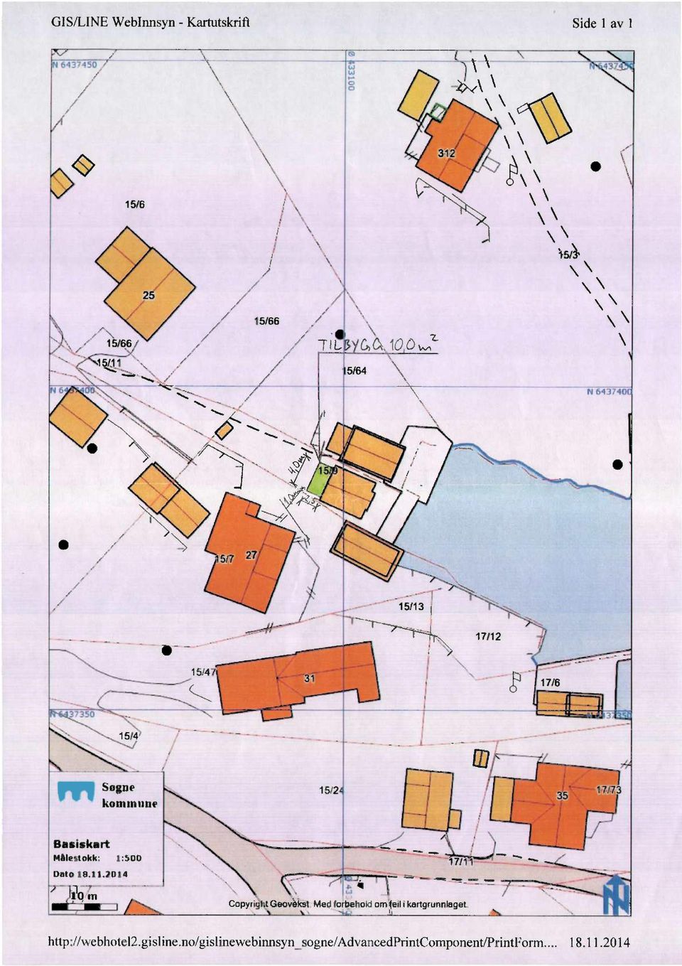 / xx \ O \...r_,7,,.: m Seguekommune Blsisknrt Mhleslnhk: 1:500 Dnlo 18.11.