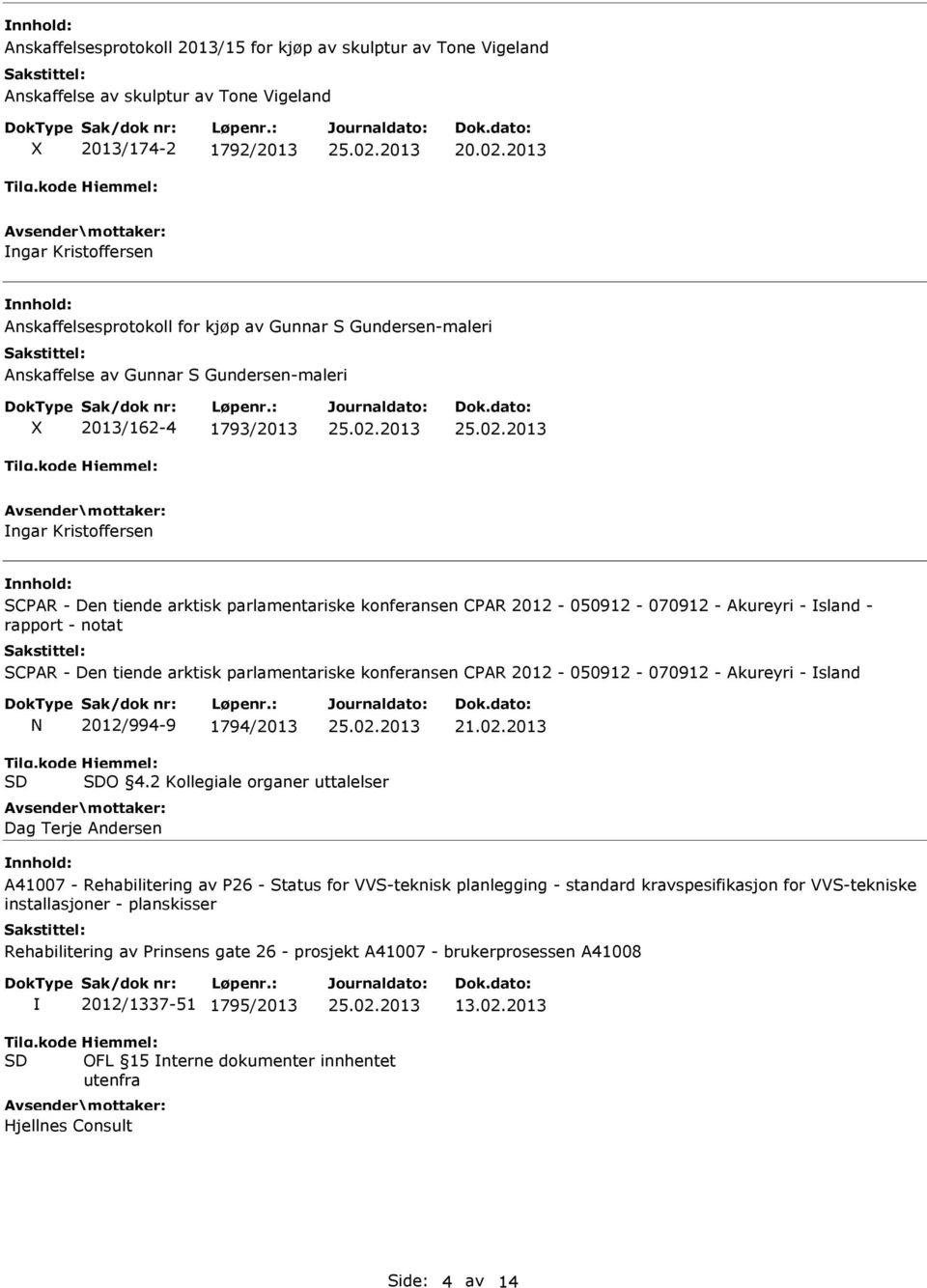 - rapport - notat SCPAR - Den tiende arktisk parlamentariske konferansen CPAR 2012-050912 - 070912 - Akureyri - sland N 2012/994-9 1794/2013 21.02.2013 O 4.