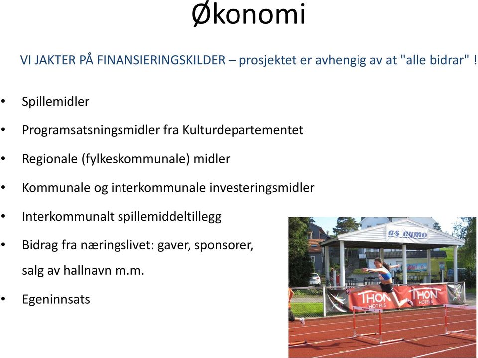 (fylkeskommunale) midler Kommunale og interkommunale investeringsmidler