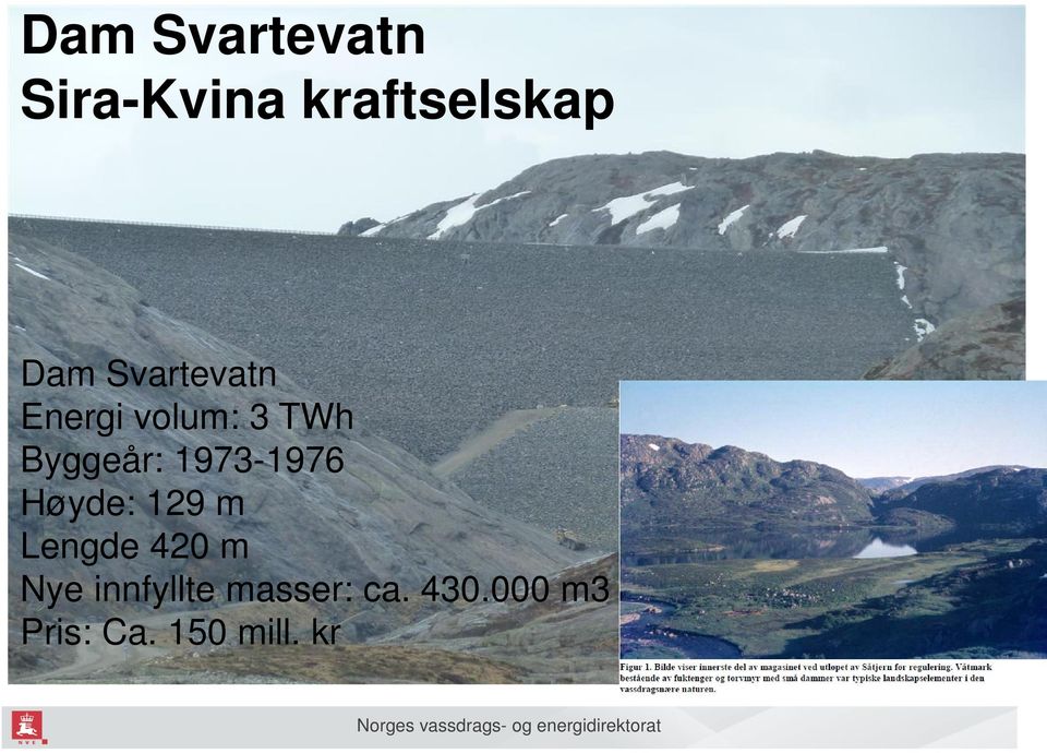 1973-1976 Høyde: 129 m Lengde 420 m Nye