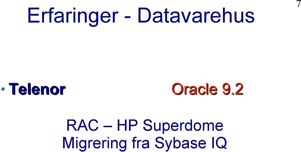 Oracle 9.