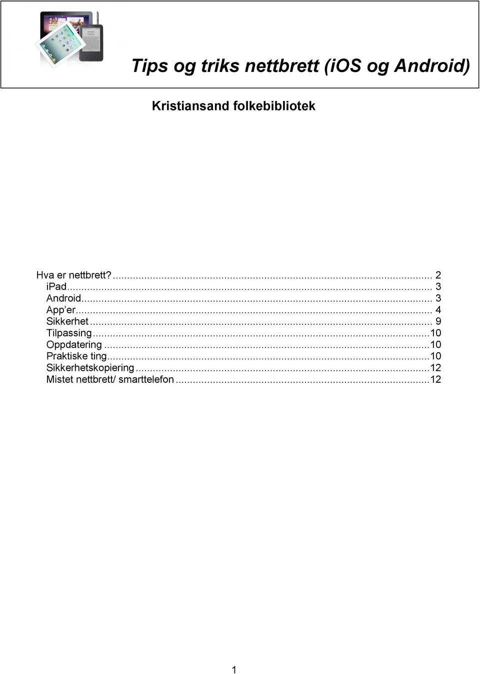 .. 4 Sikkerhet... 9 Tilpassing...10 Oppdatering.