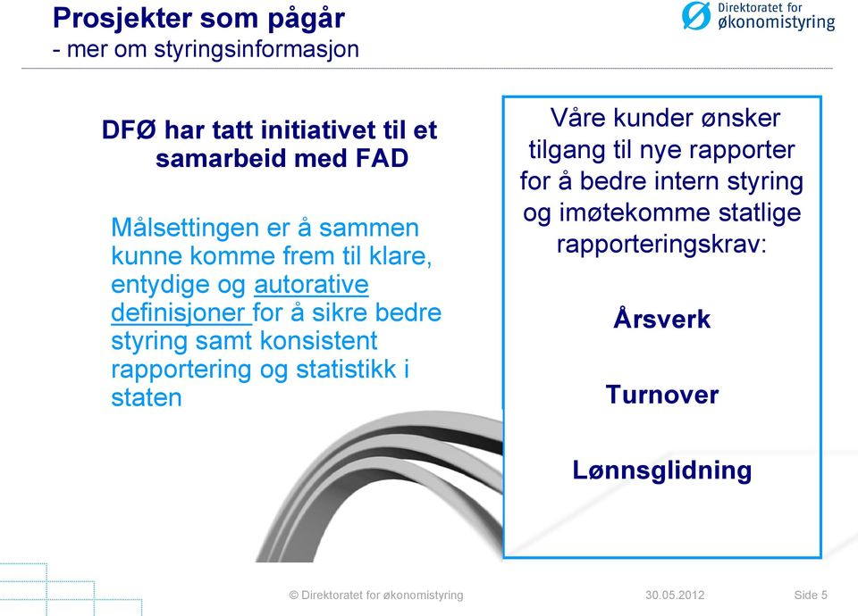 bedre styring samt konsistent rapportering og statistikk i staten Våre kunder ønsker tilgang til nye