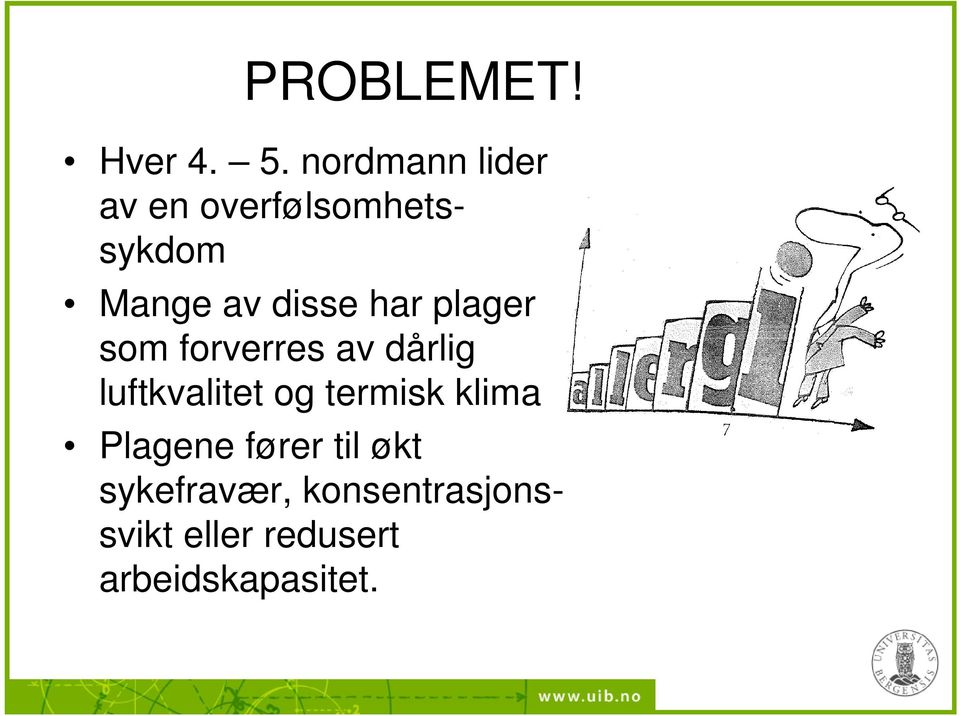 har plager som forverres av dårlig luftkvalitet og