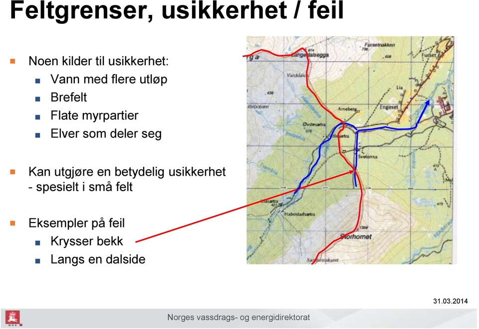 Elver som deler seg Kan utgjøre en betydelig usikkerhet -