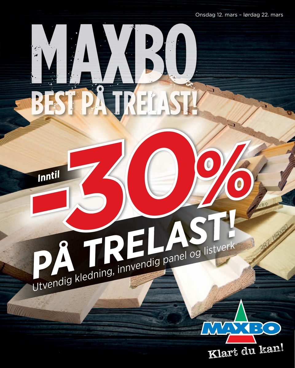 mars -30% Inntil PÅ TEST!