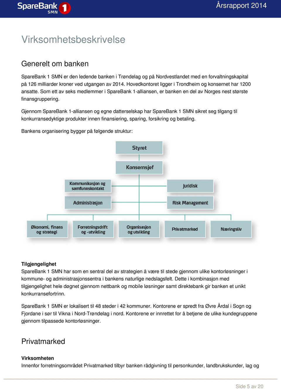 Gjennom SpareBank 1-alliansen og egne datterselskap har SpareBank 1 SMN sikret seg tilgang til konkurransedyktige produkter innen finansiering, sparing, forsikring og betaling.