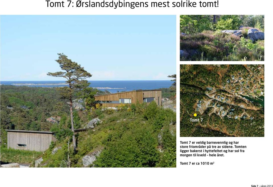 på tre av sidene.