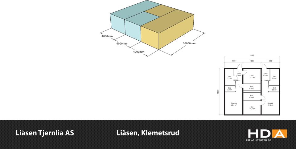 1 m² 10000 Bod 3.0 m² Bad 6.0 m² Bod 3.