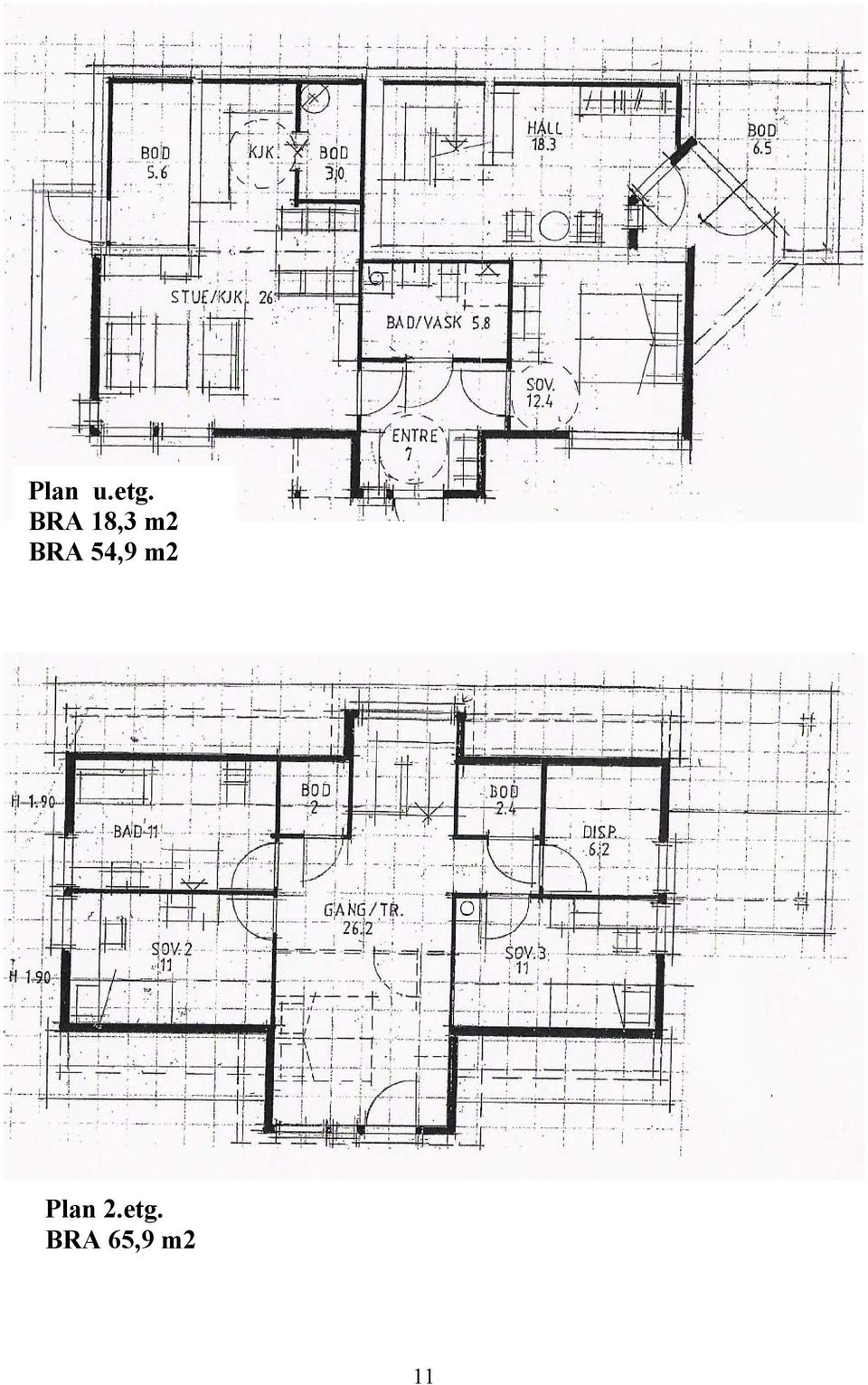 54,9 m2 Plan 2.