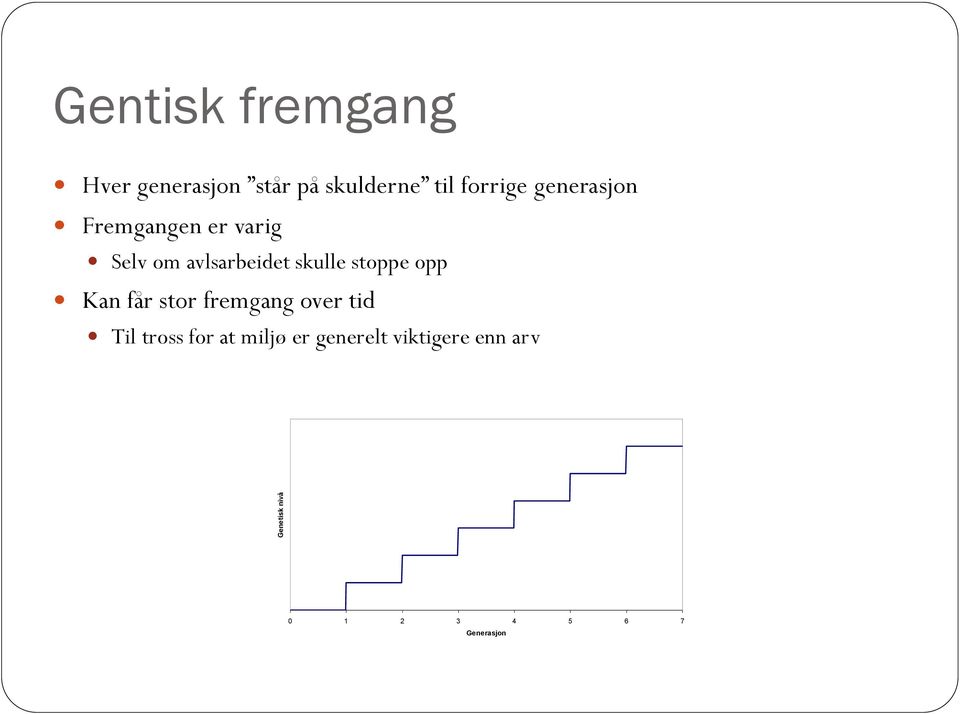 stoppe opp Kan får stor fremgang over tid Til tross for at miljø