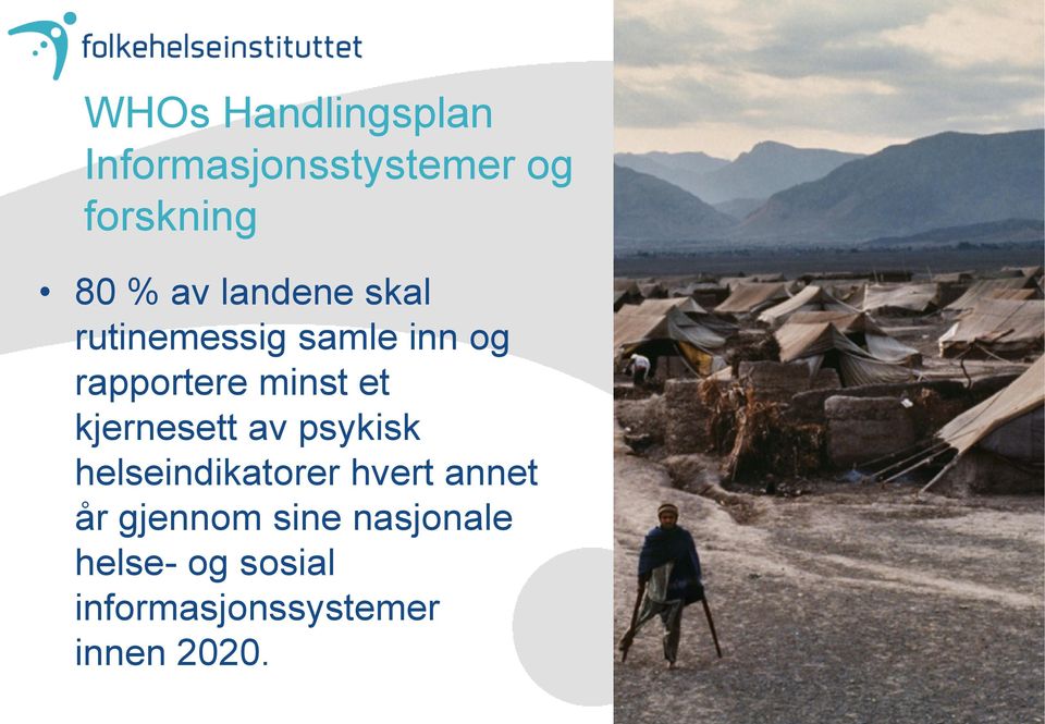 kjernesett av psykisk helseindikatorer hvert annet år gjennom