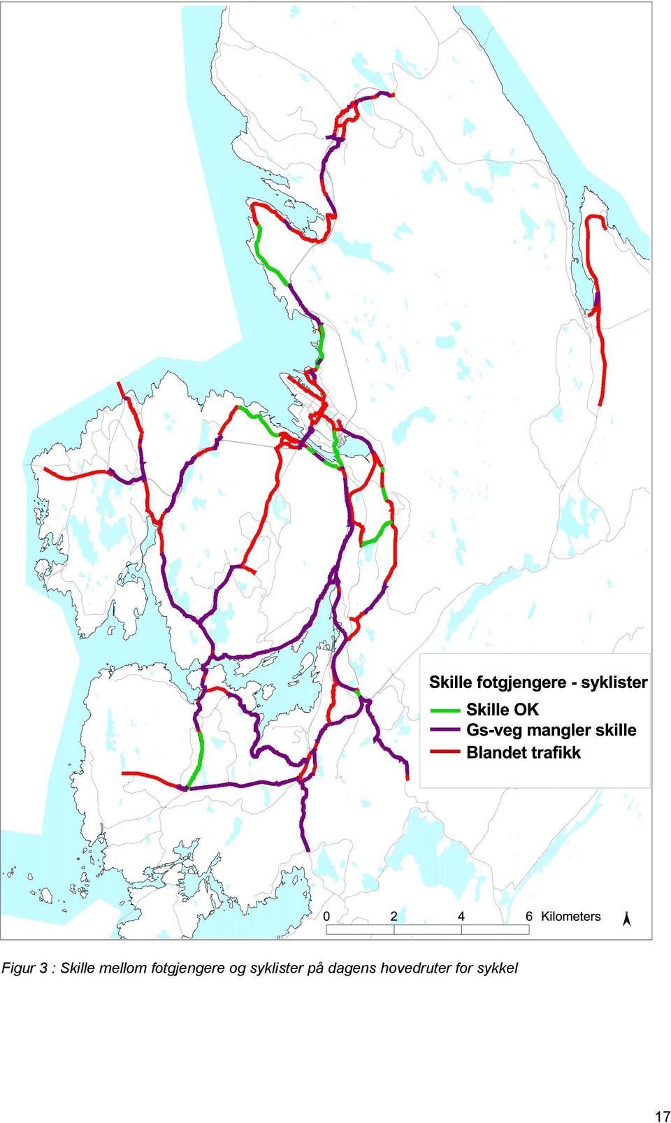 og syklister på