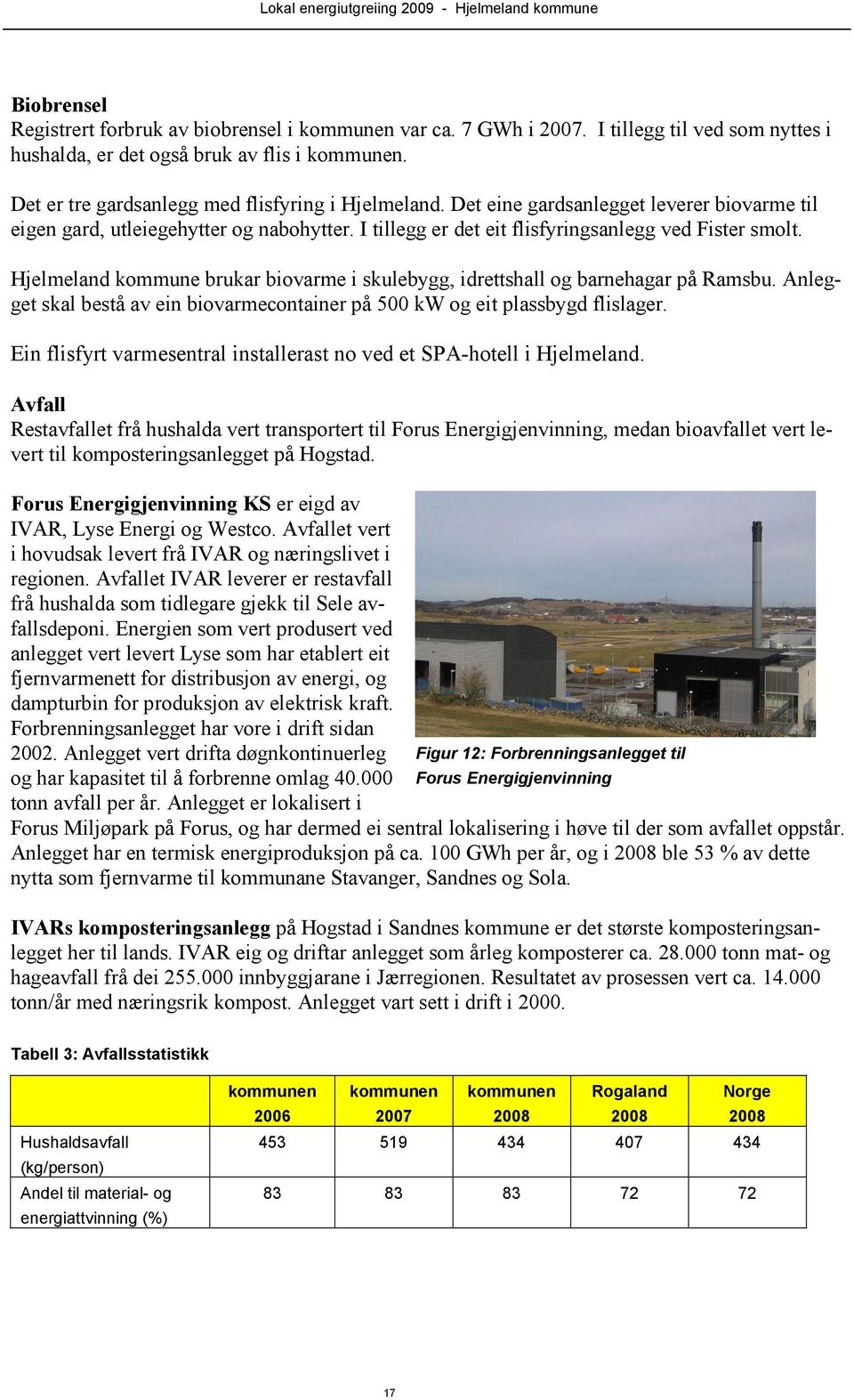 Hjelmeland kommune brukar biovarme i skulebygg, idrettshall og barnehagar på Ramsbu. Anlegget skal bestå av ein biovarmecontainer på 500 kw og eit plassbygd flislager.