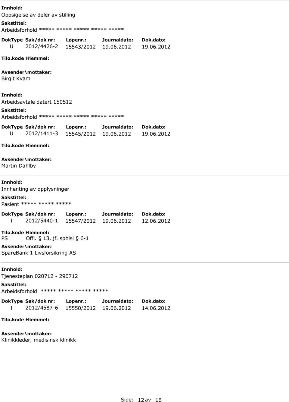 2012/5440-1 15547/2012 SpareBank 1 Livsforsikring AS 12.06.