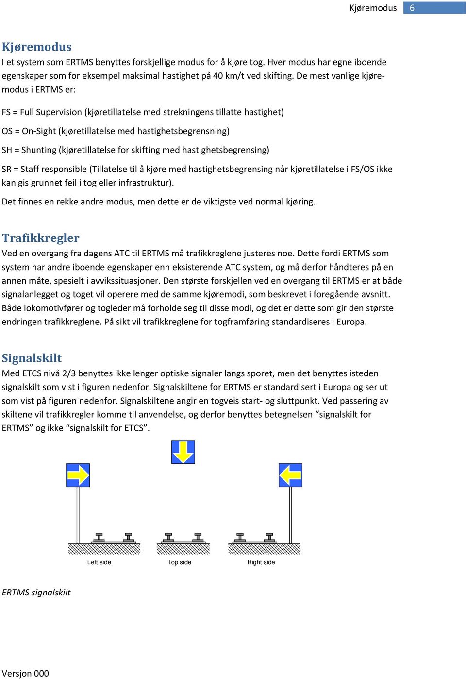 (kjøretillatelse for skifting med hastighetsbegrensing) SR = Staff responsible (Tillatelse til å kjøre med hastighetsbegrensing når kjøretillatelse i FS/OS ikke kan gis grunnet feil i tog eller