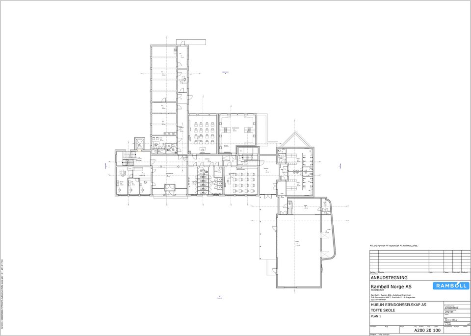 108 lærerplass smartboard 5,7 m2 el- data 109 3,5 m2 BOD Tørk 122 105 6,5 m2 27,0 m2 GARD. 1 GARD.